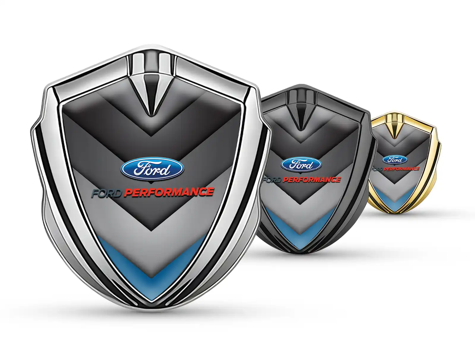 Ford 3D Emblem Abzeichen Pro Design Aus Edelstahl 3D